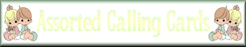 Assorted Calling Cards