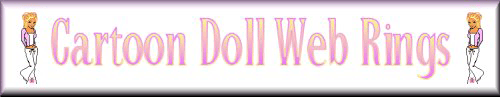 Cartoon Doll Web Rings Banner