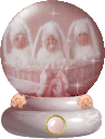 Easter Cherubs Mini Snow Globe