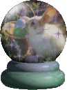 Easter Mini Snow Globe