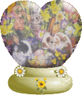 Three Bunnies Mini Snow Globe